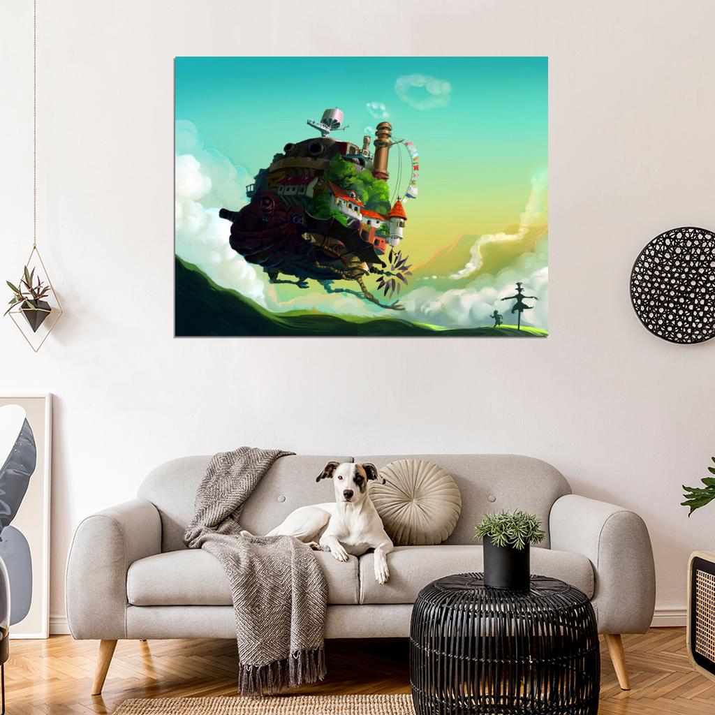 Howl's Moving Castle Anime Manga Art Wall Art Print Poster
