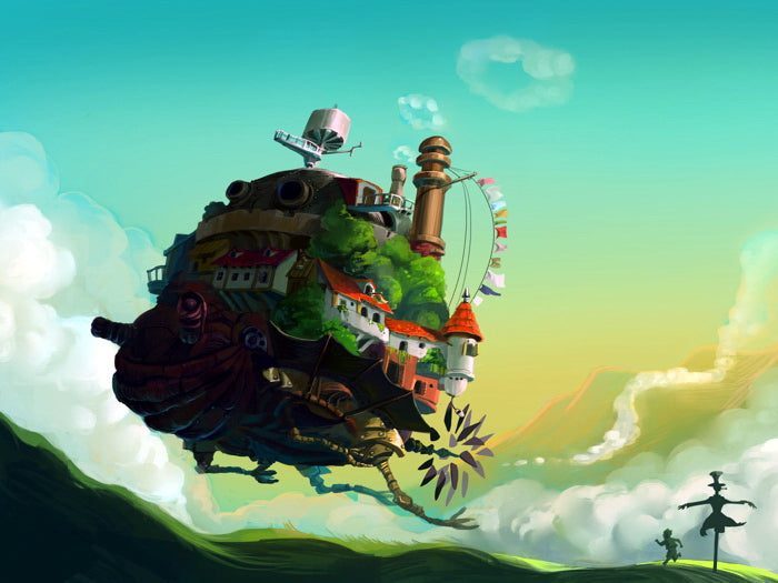Howl's Moving Castle Anime Manga Art Wall Art Print Poster