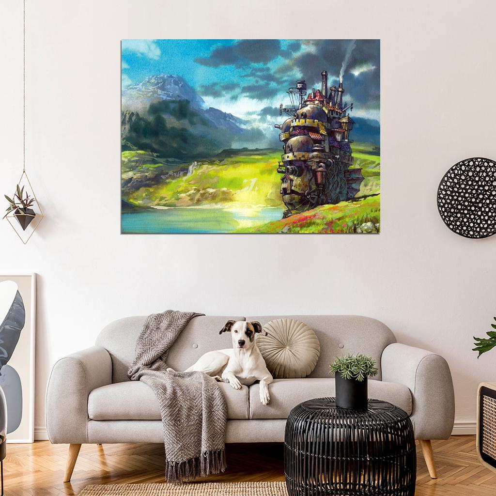 Howl's Moving Castle Painting Anime Manga Art Wall Art Print Poster