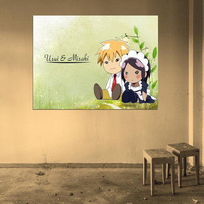 Kaichou Wa Maid-Sama Misaki Takumi Painting Funny Cute Anime Manga Art Wall Art Print Poster