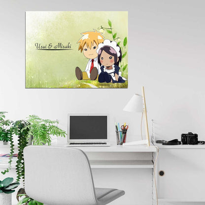 Kaichou Wa Maid-Sama Misaki Takumi Painting Funny Cute Anime Manga Art Wall Art Print Poster