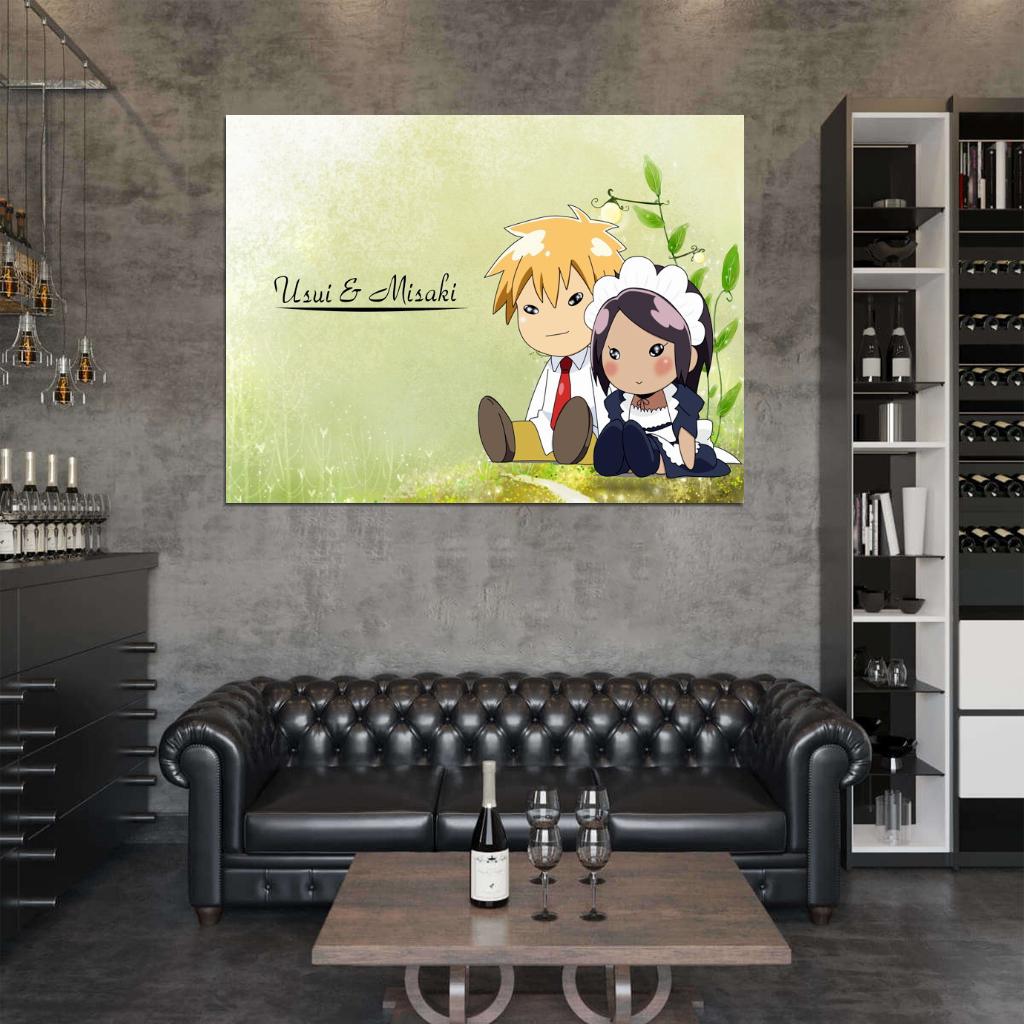Kaichou Wa Maid-Sama Misaki Takumi Painting Funny Cute Anime Manga Art Wall Art Print Poster