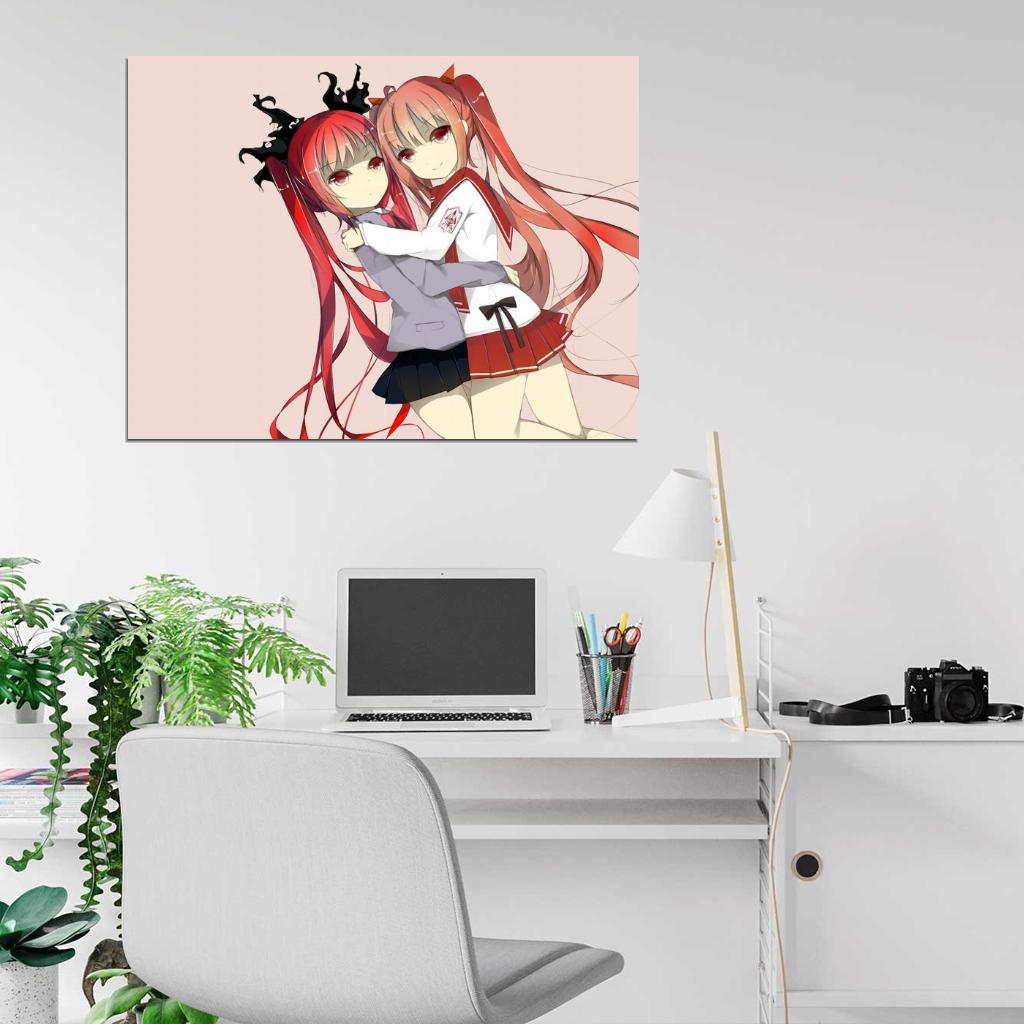 Haiyore! Nyaruko-san Anime Manga Art Wall Art Print Poster