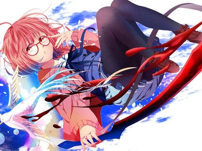 Kyoukai no Kanata Mirai Kuriyama Anime Manga Art Wall Art Print Poster