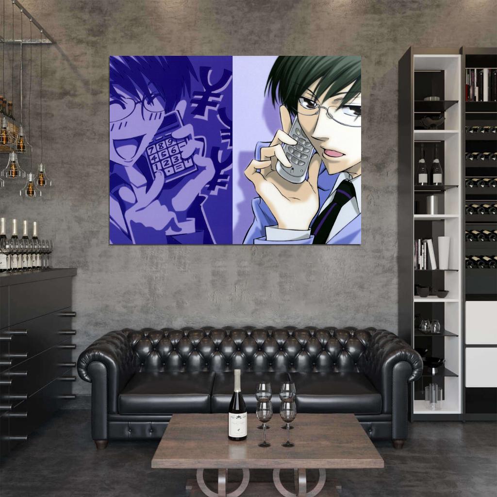 Ouran High School Host Club Kyoya Ootori Anime Manga Art Wall Art Print Poster