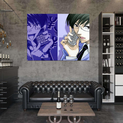 Ouran High School Host Club Kyoya Ootori Anime Manga Art Wall Art Print Poster
