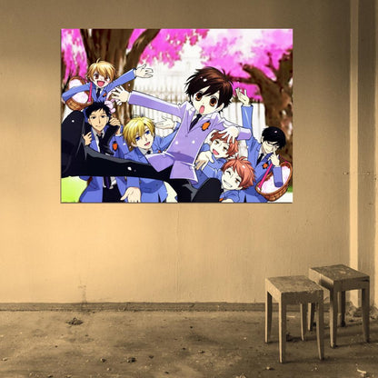 Ouran High School Host Club Characters Anime Manga Art Wall Art Print Poster