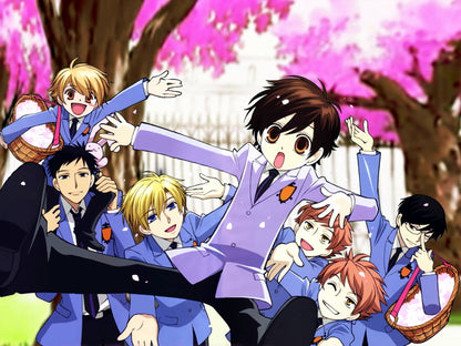 Ouran High School Host Club Characters Anime Manga Art Wall Art Print Poster