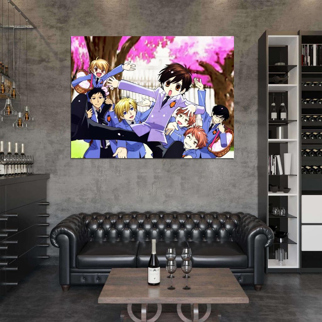 Ouran High School Host Club Characters Anime Manga Art Wall Art Print Poster