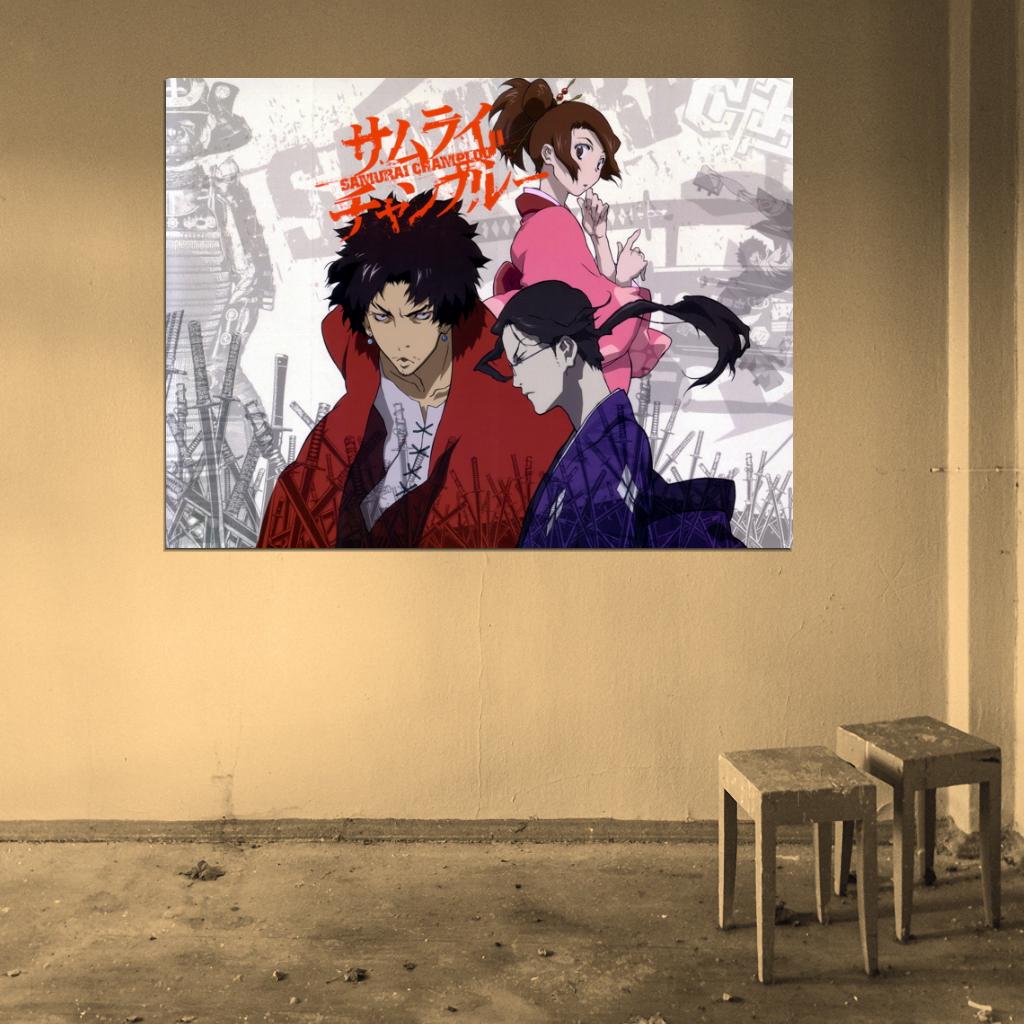 Samurai Champloo Painting Anime Manga Art Wall Art Print Poster