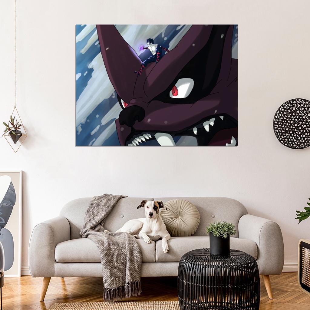 Menma Kyuubi Painting Anime Manga Art Wall Art Print Poster