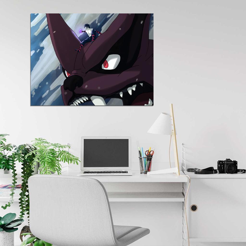 Menma Kyuubi Painting Anime Manga Art Wall Art Print Poster