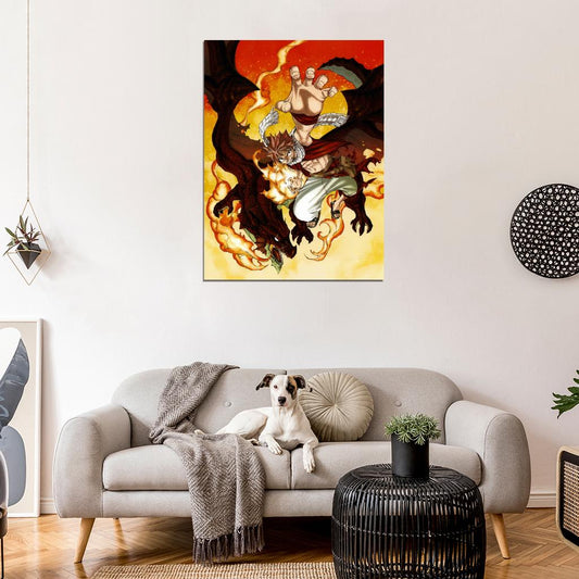 Fairy Tail Natsu Dragneel Cool Amazing Art Anime Manga Wall Art Print Poster