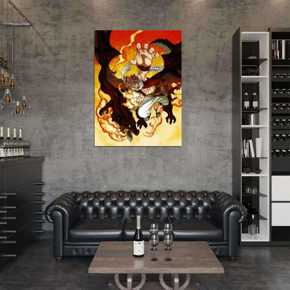 Fairy Tail Natsu Dragneel Cool Amazing Art Anime Manga Wall Art Print Poster