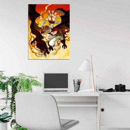 Fairy Tail Natsu Dragneel Cool Amazing Art Anime Manga Wall Art Print Poster