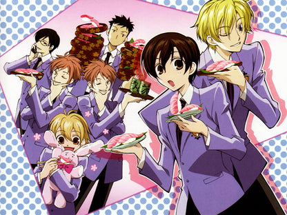 Ouran High School Host Club Characters Anime Manga Art Wall Art Print Poster