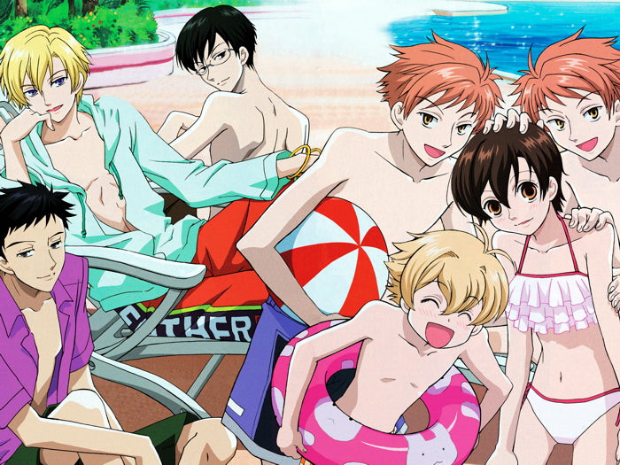 Ouran High School Host Club Funny Beach Anime Manga Art Wall Art Print Poster