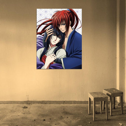 Rurouni Kenshin Trust And Betrayal Himura Kenshin Yukishiro Tomoe Anime Manga Art Wall Art Print Poster