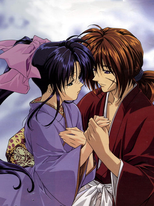 Rurouni Kenshin Samurai X Himura Kenshin Kamiya Kaoru Anime Manga Art Wall Art Print Poster