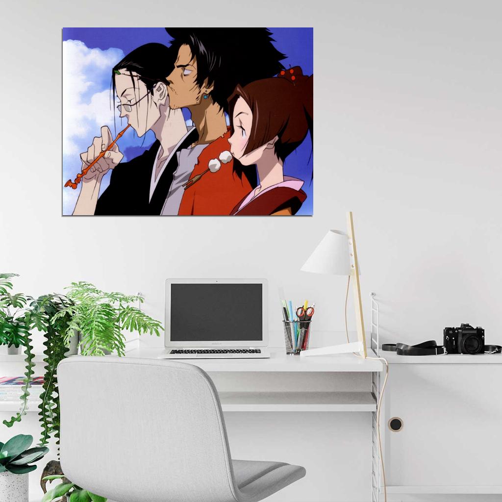 Samurai Champloo Characters Painting Anime Manga Art Wall Art Print Poster