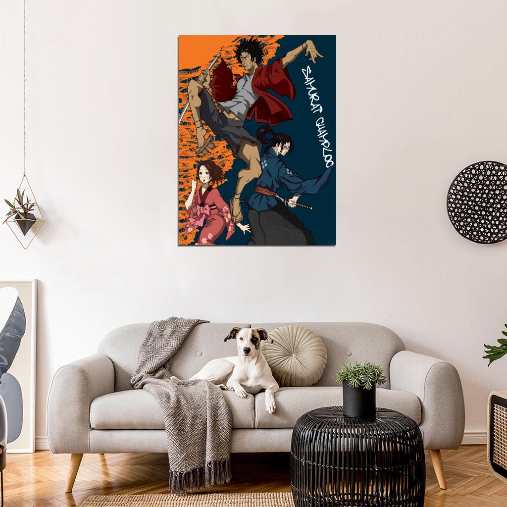 Samurai Champloo Characters Cool Jump Anime Manga Art Wall Art Print Poster