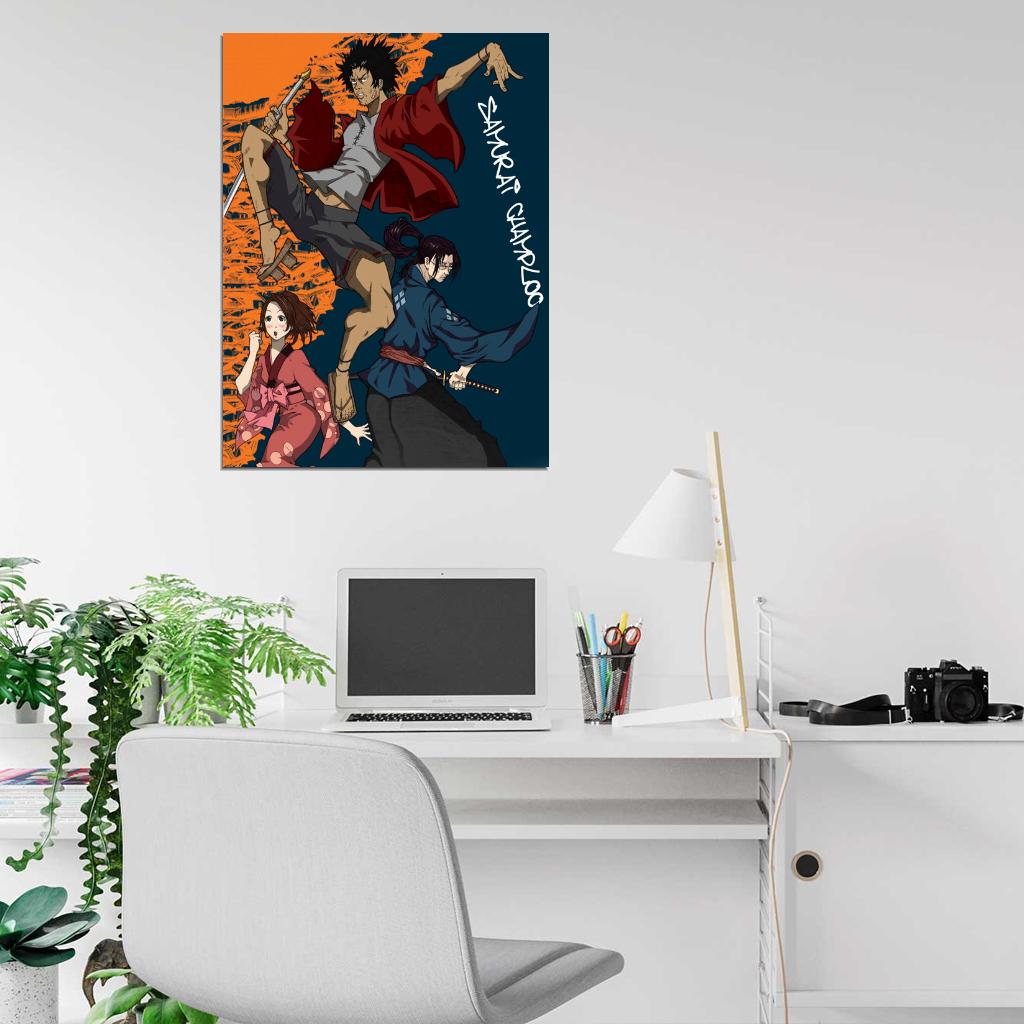 Samurai Champloo Characters Cool Jump Anime Manga Art Wall Art Print Poster
