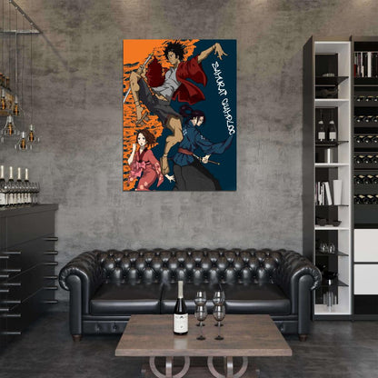Samurai Champloo Characters Cool Jump Anime Manga Art Wall Art Print Poster