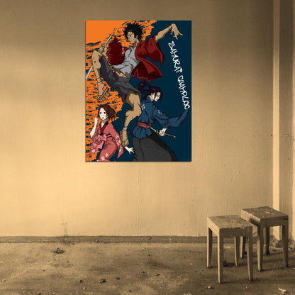 Samurai Champloo Characters Cool Jump Anime Manga Art Wall Art Print Poster