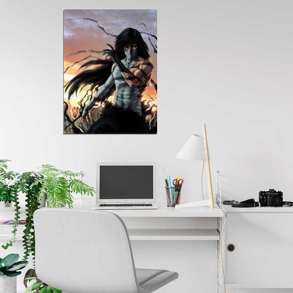 Bleach Mugetsu Ichigo Painting Anime Manga Art Wall Art Print Poster