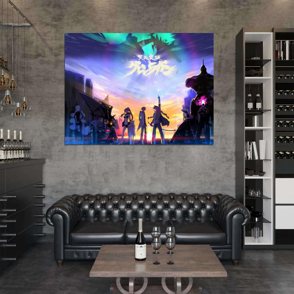 Tengen Toppa Gurren-Lagann Characters Cool Anime Manga Art Wall Art Print Poster