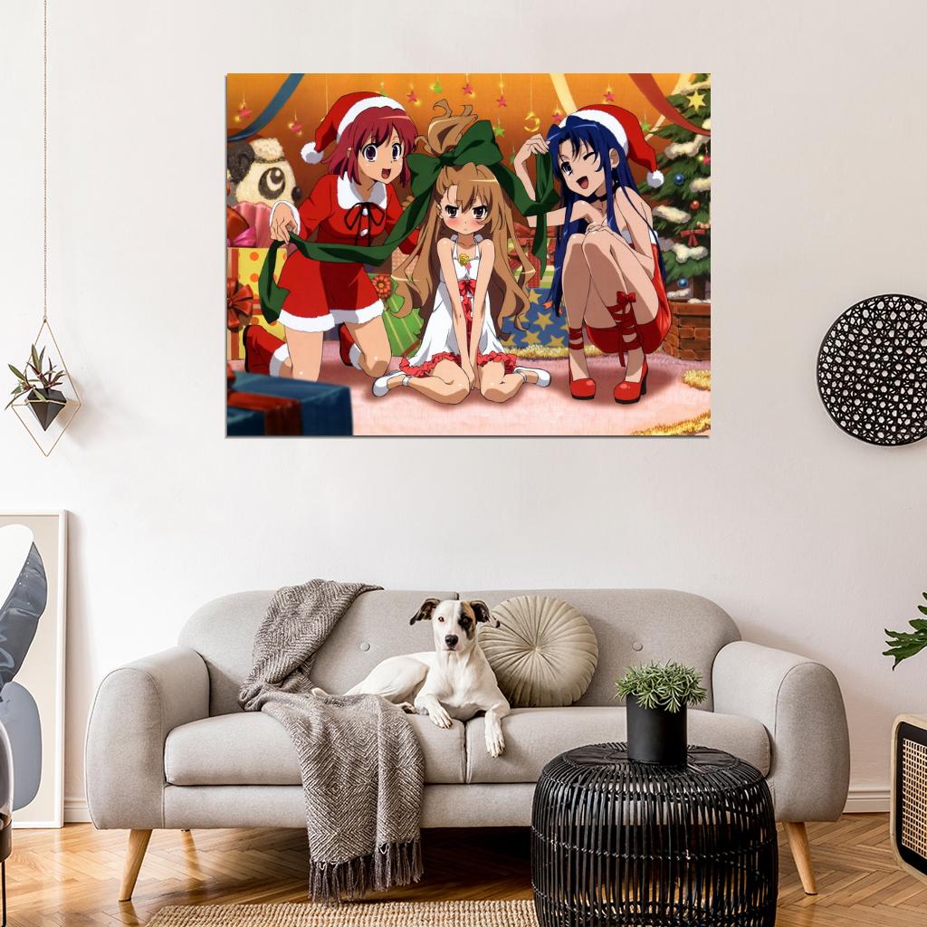 Cute Girl Holiday New Year Costume Anime Manga Art Wall Art Print Poster