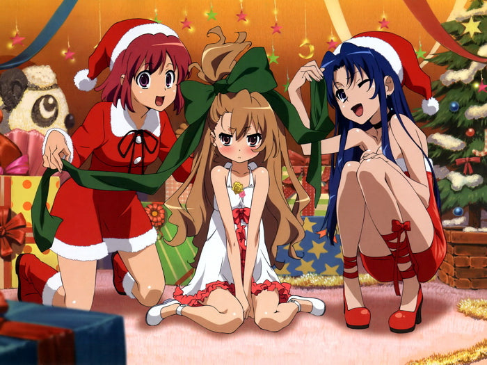 Cute Girl Holiday New Year Costume Anime Manga Art Wall Art Print Poster