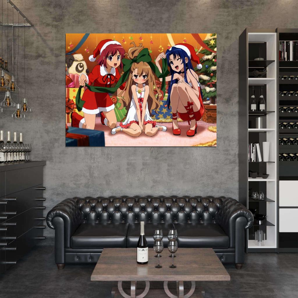 Cute Girl Holiday New Year Costume Anime Manga Art Wall Art Print Poster