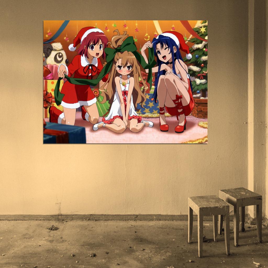 Cute Girl Holiday New Year Costume Anime Manga Art Wall Art Print Poster