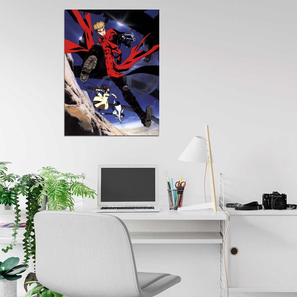 Trigun Vash The Stampede Painting Anime Manga Art Wall Art Print Poster
