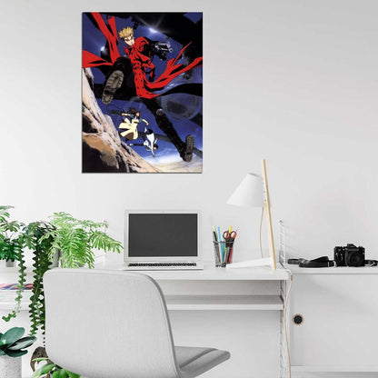 Trigun Vash The Stampede Painting Anime Manga Art Wall Art Print Poster