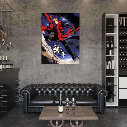 Trigun Vash The Stampede Painting Anime Manga Art Wall Art Print Poster