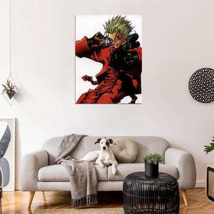 Trigun Vash The Stampede Cool Painting Anime Manga Art Wall Art Print Poster
