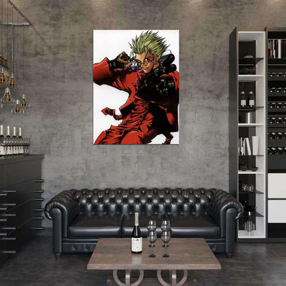 Trigun Vash The Stampede Cool Painting Anime Manga Art Wall Art Print Poster