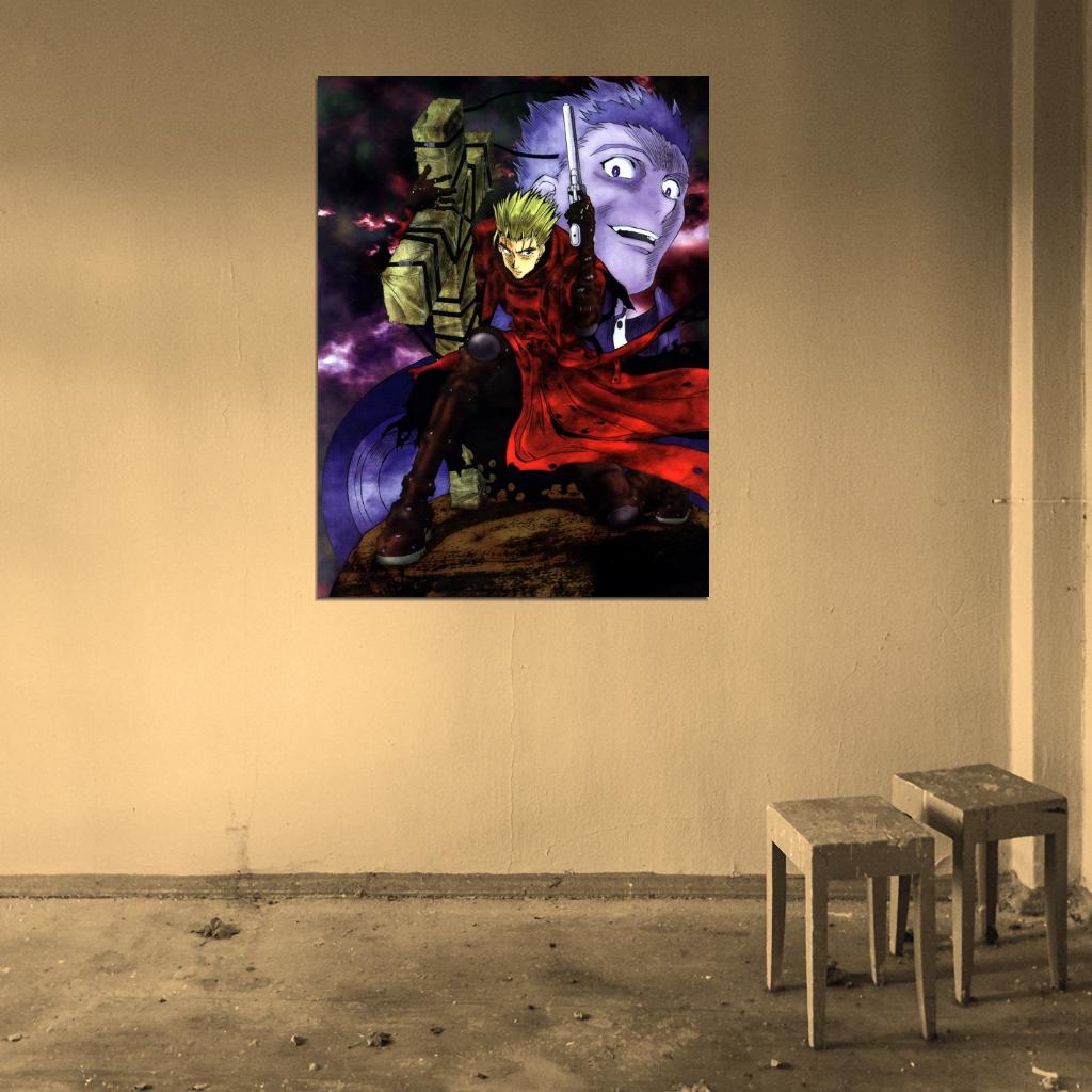Trigun Vash The Stampede Amazing Cool Painting Anime Manga Art Wall Art Print Poster