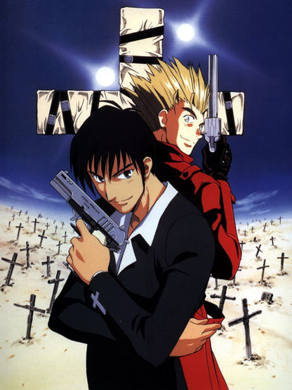 Trigun Nicholas D Wolfwood Vash The Stampede Anime Manga Art Wall Art Print Poster
