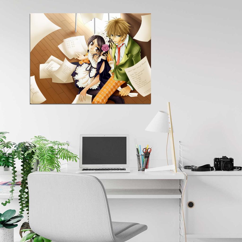 Kaichou Wa Maid-Sama Misaki Ayuzawa Usui Takumi Anime Manga Art Wall Art Print Poster