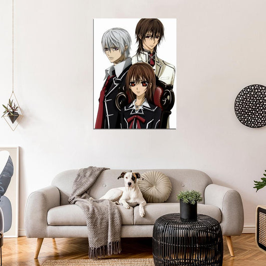 Vampire Knight Zero Kiryu Kaname Kuran Yuki Cross Anime Manga Art Wall Art Print Poster