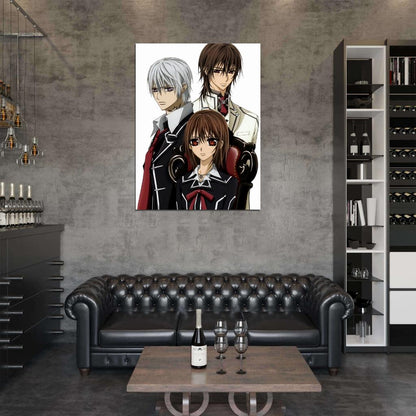 Vampire Knight Zero Kiryu Kaname Kuran Yuki Cross Anime Manga Art Wall Art Print Poster