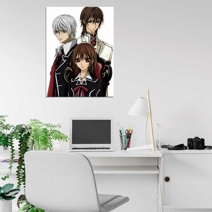Vampire Knight Zero Kiryu Kaname Kuran Yuki Cross Anime Manga Art Wall Art Print Poster