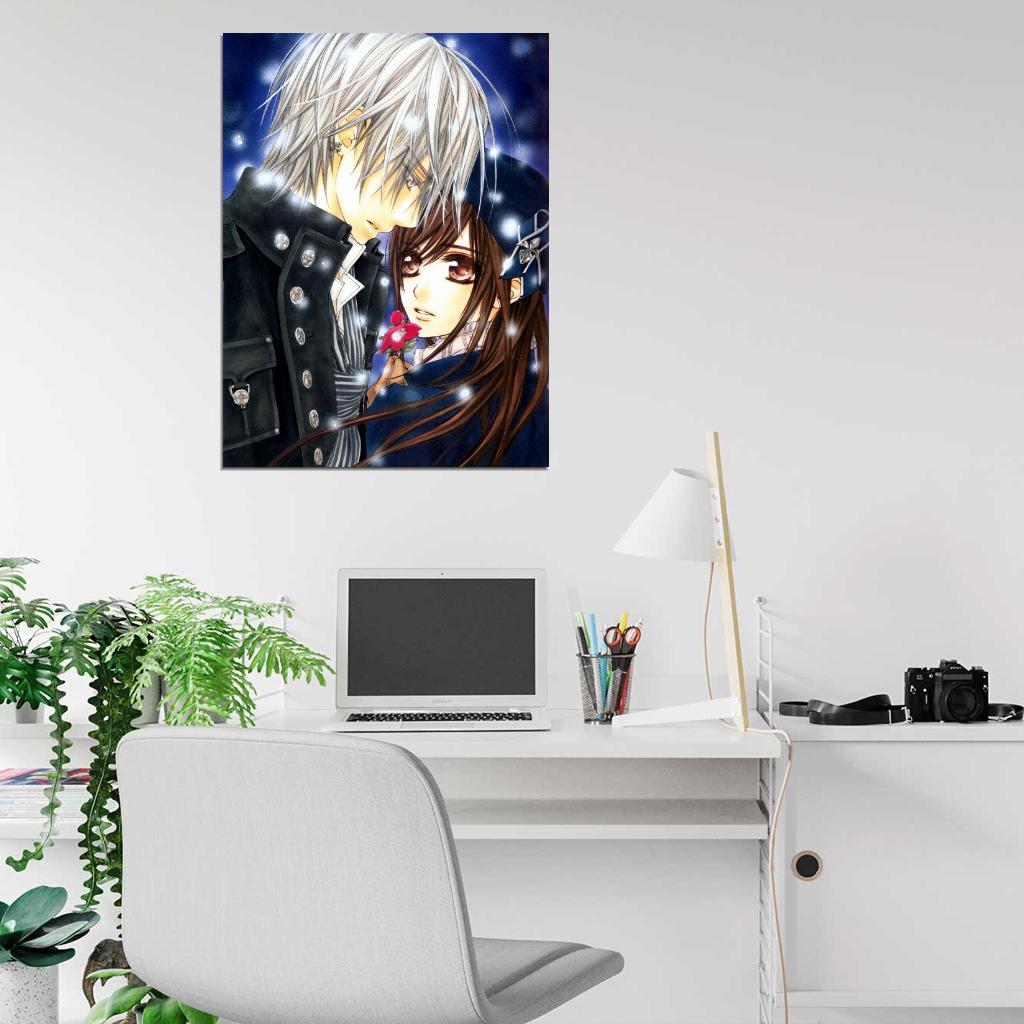 Vampire Knight Yuki Cross Zero Kiryu Painting Anime Manga Art Wall Art Print Poster
