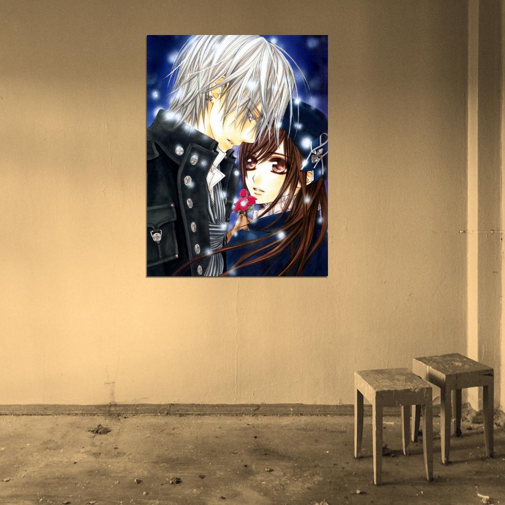 Vampire Knight Yuki Cross Zero Kiryu Painting Anime Manga Art Wall Art Print Poster