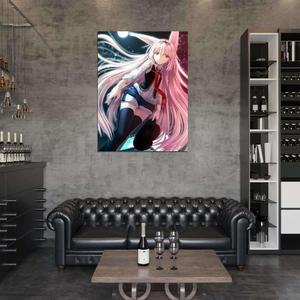 Visual Novel Cute Girl Pink Hair Anime Manga Art Wall Art Print Poster