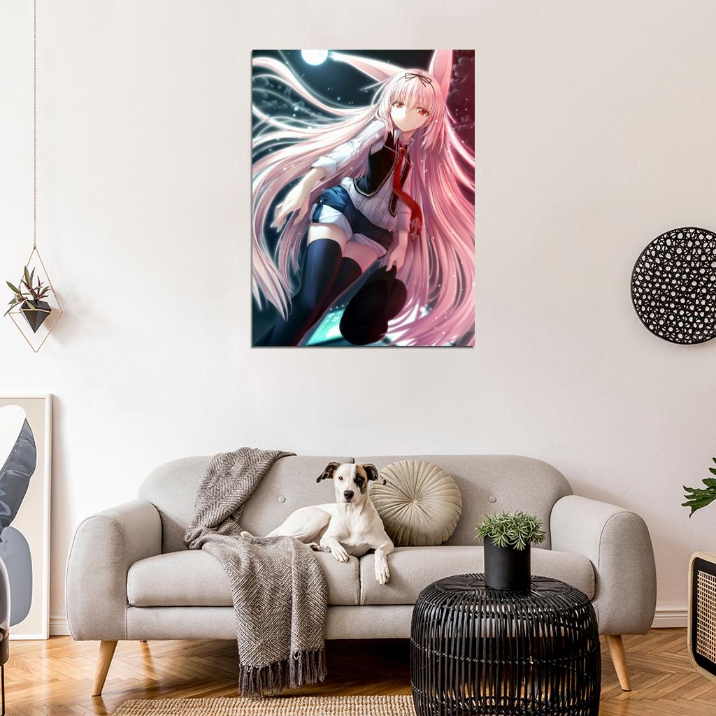 Visual Novel Cute Girl Pink Hair Anime Manga Art Wall Art Print Poster