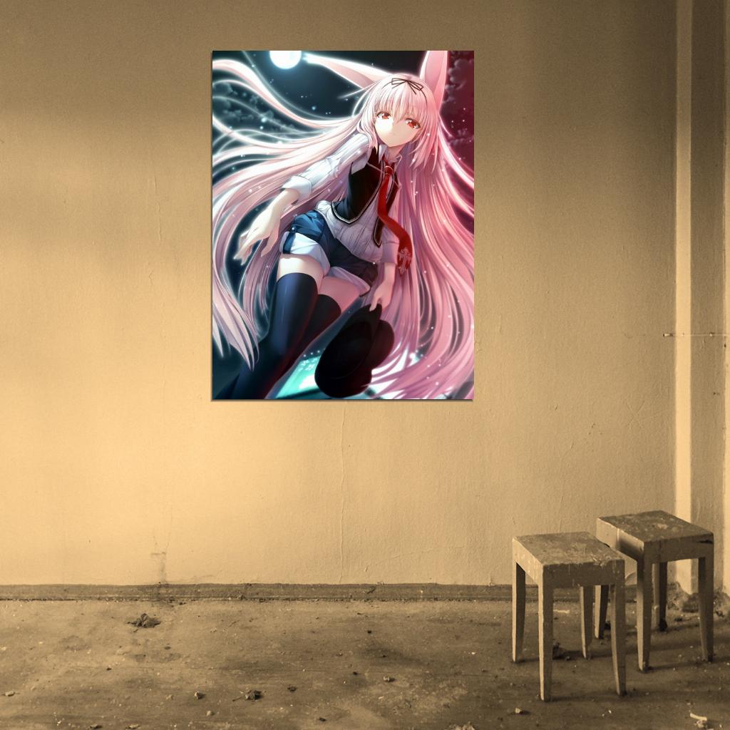 Visual Novel Cute Girl Pink Hair Anime Manga Art Wall Art Print Poster